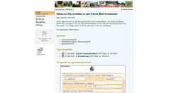 Desktop Screenshot of kirche.bartschendorf.de